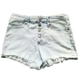 Wild Fable Super Light Wash Frayed Cuff Denim Shorts Size 4